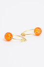 Pendientes pequeños aro cristal naranja Pendientes pequeños aro cristal naranja