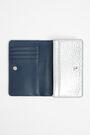 Cartera solapa brillante plata Cartera solapa brillante plata