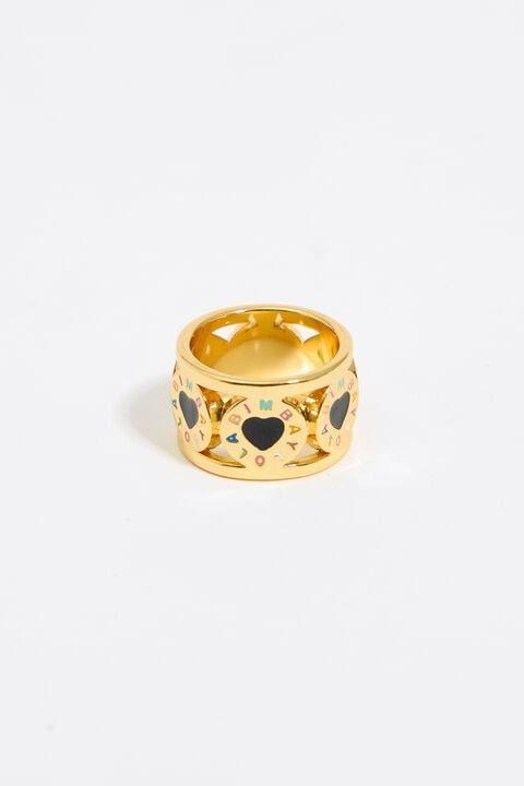 Anillo logo Candy multicolor dorado Anillo logo Candy multicolor dorado