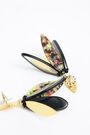 Pendientes cortos hojas negros Pendientes cortos hojas negros