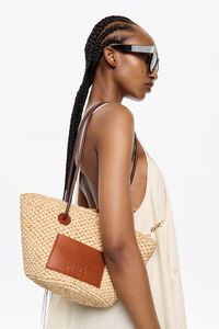 Bolso capazo mediano natural