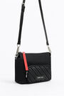 Bolso bandolera rectangular L nylon negro Bolso bandolera rectangular L nylon negro
