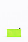 Monedero plano M verde neón Monedero plano M verde neón