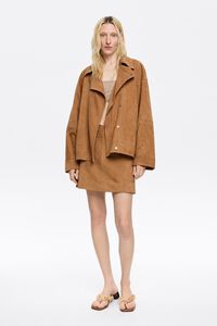 Minifalda piel camel Minifalda piel camel