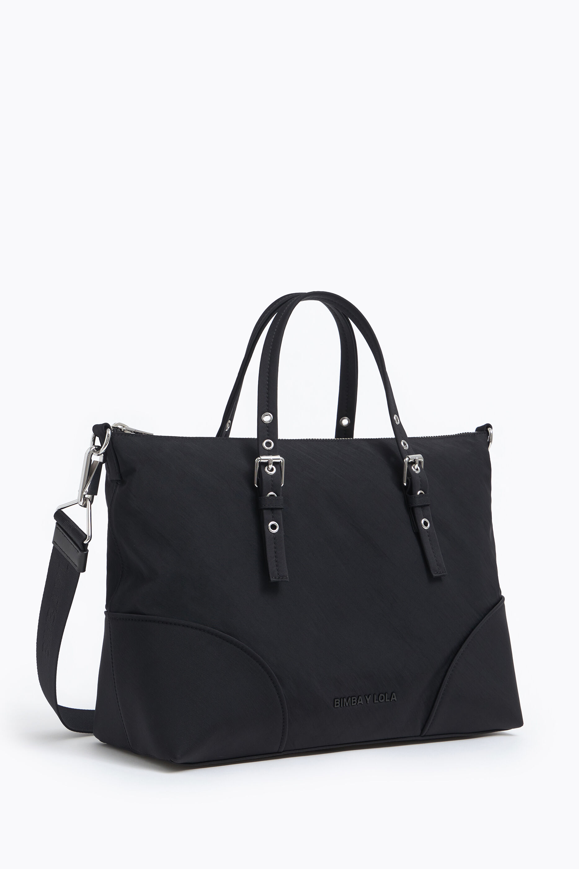 Bolso shopper XL nylon negro