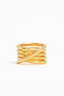 Anillo aros entrelazados dorado Anillo aros entrelazados dorado