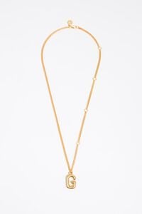 Collar cadena dorada letra G