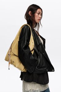 Bolso de hombro Paper grande piel avena