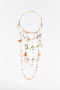 Bodychain perlas, caracolas y piedras multicolor
