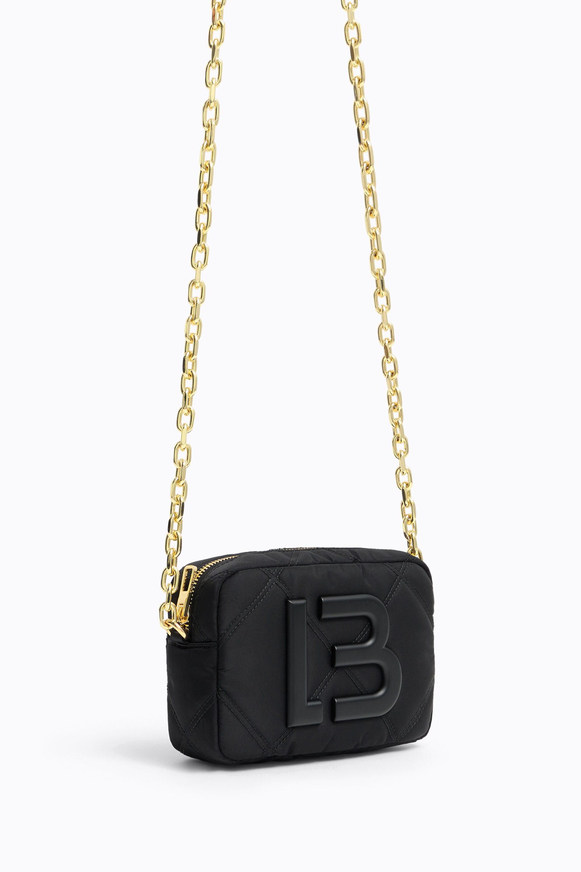Bolso bandolera XS acolchado nylon negro