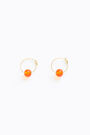 Pendientes pequeños aro cristal naranja Pendientes pequeños aro cristal naranja