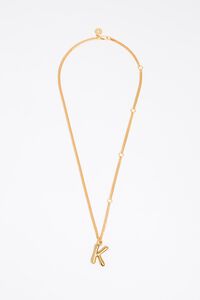 Collar cadena dorada letra K