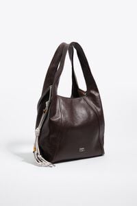 Bolso de hombro Paper grande piel caf&eacute;