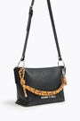 Bolso bandolera trapecio M piel negro Bolso bandolera trapecio M piel negro