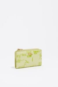 Cartera compacta BIMBA logos verde pastel