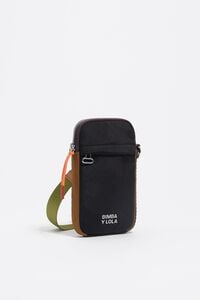 Funda de m&oacute;vil nylon negro