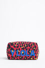 Neceser rectangular nylon leopardo rojo Neceser rectangular nylon leopardo rojo