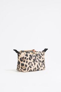 Neceser Trapecio pequeño nylon print Leopard natural Neceser Trapecio pequeño nylon print Leopard natural