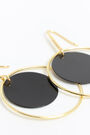 Pendientes aro placa negra Pendientes aro placa negra