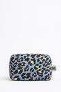 Neceser L nylon leopardo azul Neceser L nylon leopardo azul