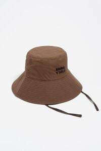 Gorro bucket algod&oacute;n marr&oacute;n