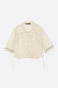 Camisa sisas ajustables vainilla