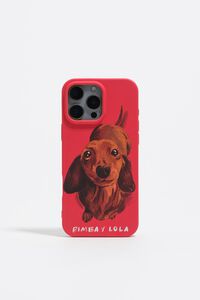 Funda rígida iPhone 16 Pro Max teckel roja