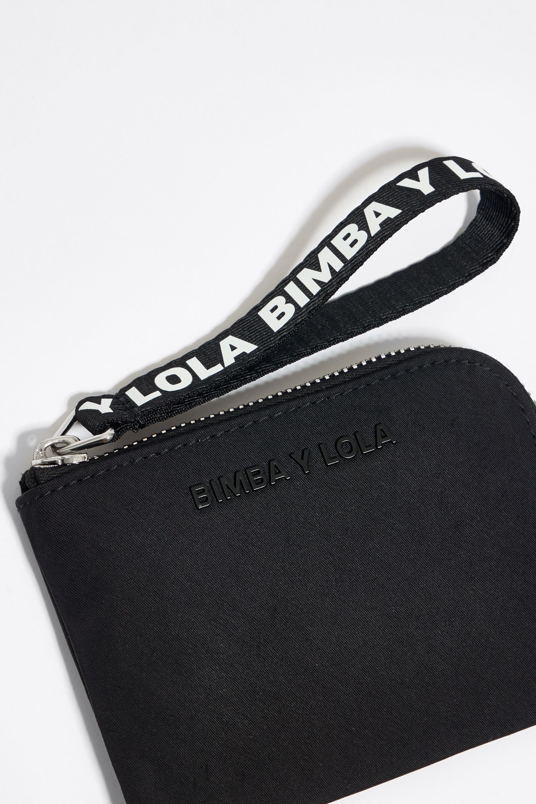 Monedero nylon negro