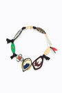 Collar corto flores multicolor Collar corto flores multicolor