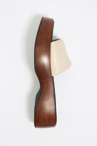 Sandalia plataforma piel blanca