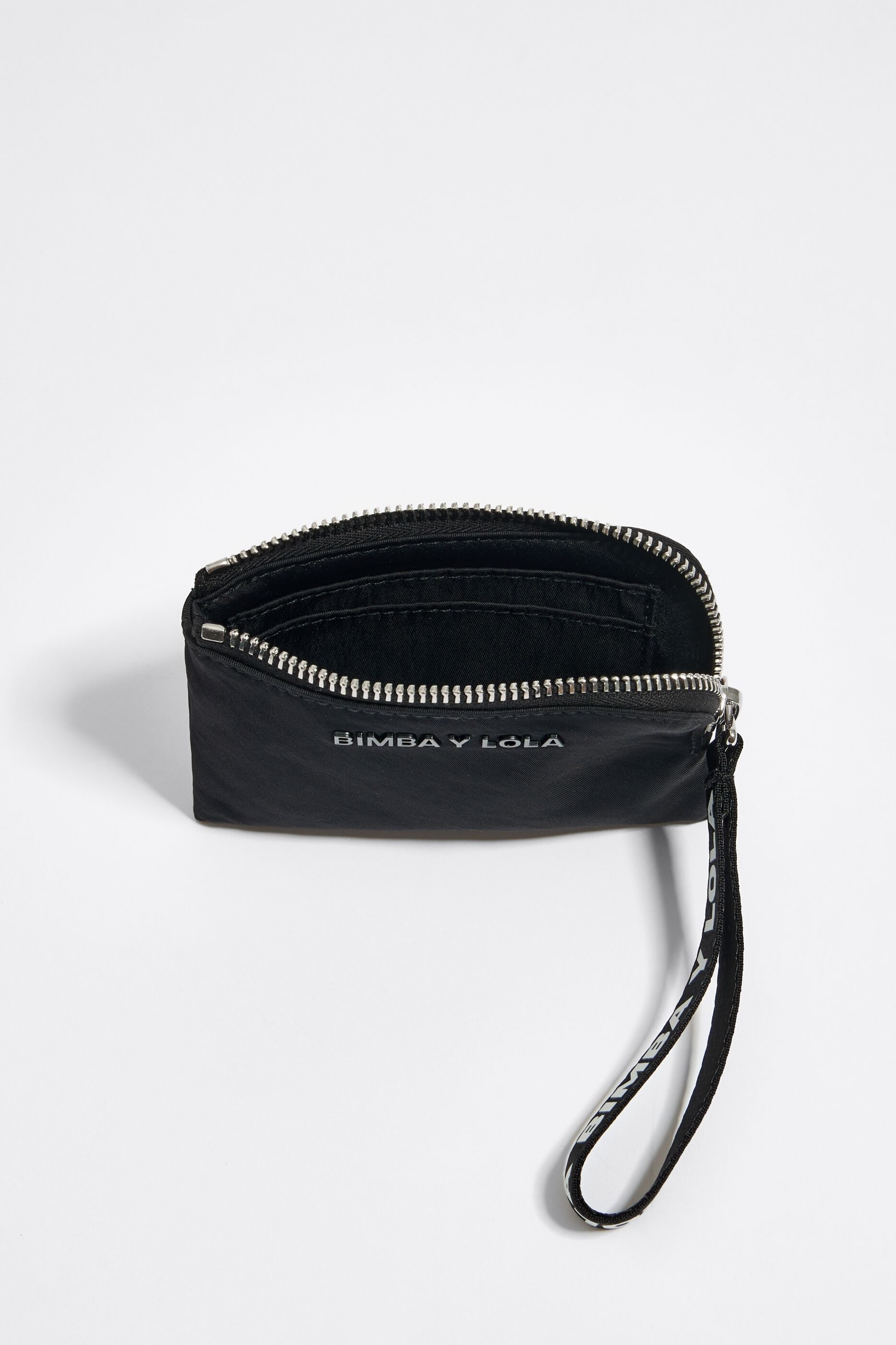 Monedero nylon negro