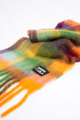 Bufanda mohair cuadros caqui Bufanda mohair cuadros caqui