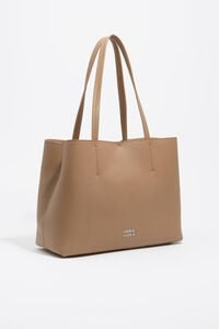 Bolso shopper piel marrón claro