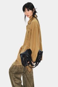 Chaquet&oacute;n cintura ajustable camel