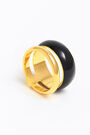 Anillo ancho dos bandas esmaltadas Anillo ancho dos bandas esmaltadas