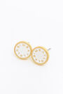 Pendientes pequeños logo blanco Pendientes pequeños logo blanco