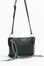 Bolso bandolera trapecio M piel negro Bolso bandolera trapecio M piel negro