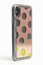 Funda iPhone X dots oro rosa Funda iPhone X dots oro rosa
