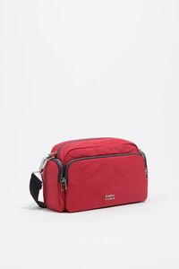 Bolso bandolera Pocket mediano nylon rojo