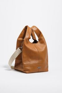 Bolso Paper mediano piel tofe