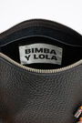 Bolso bandolera trapecio M piel negro Bolso bandolera trapecio M piel negro