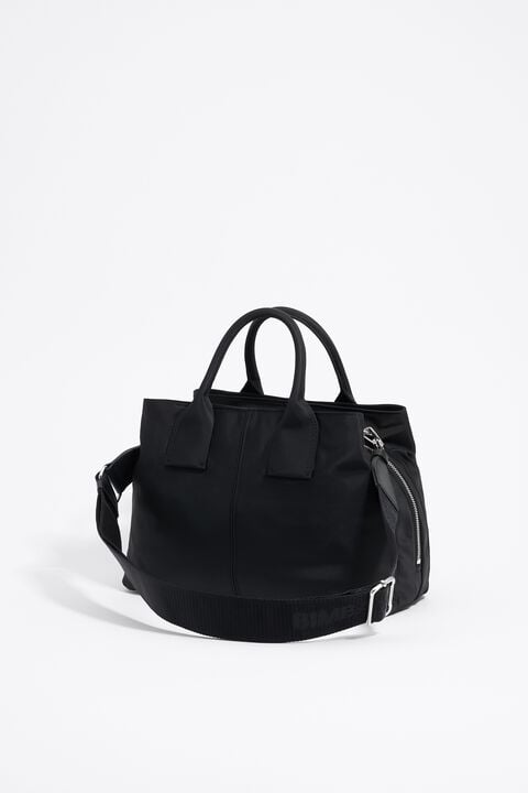 Bolso de mano Pocket grande nylon negro Bolso de mano Pocket grande nylon negro