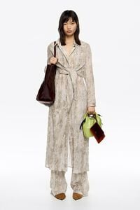 Vestido plisado maxilazos Snake topo