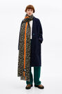 Chal animal print y rayas marino Chal animal print y rayas marino