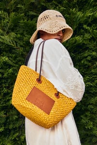 Bolso capazo mediano mandarina Bolso capazo mediano mandarina