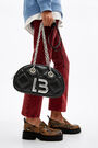 Bolso bandolera M acolchado piel negro Bolso bandolera M acolchado piel negro