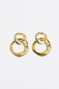 Pendientes textura bicolor