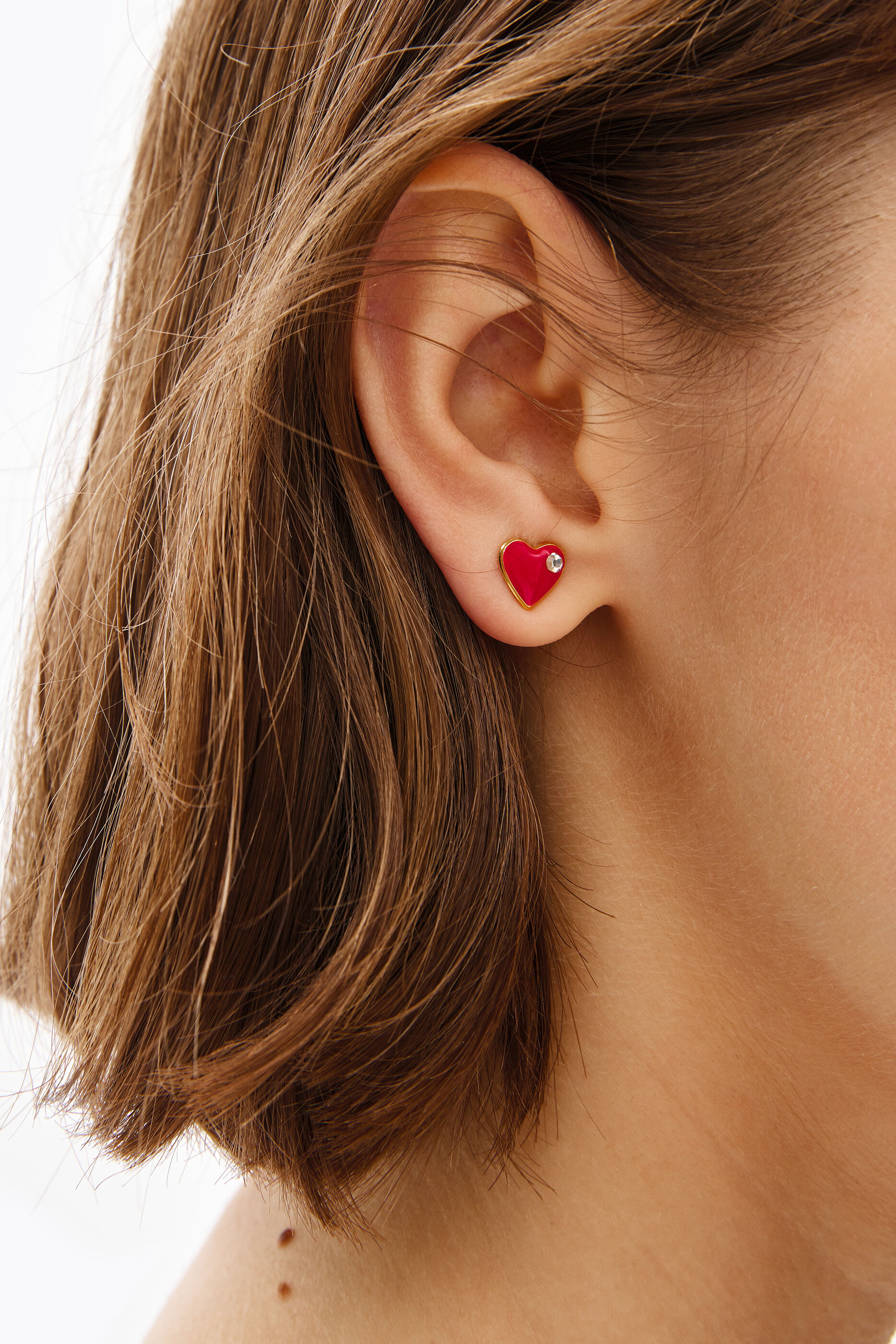 Pendientes silueta corazón