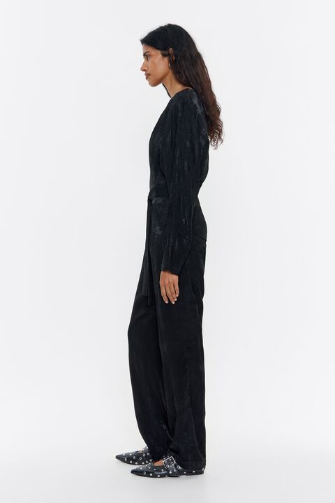Mono fluido jacquard negro Mono fluido jacquard negro