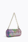 Bolso cilíndrico malla iridiscente Bolso cilíndrico malla iridiscente